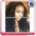 Factory Price Tangle Free Natural Curly Lace Wig Silk Top